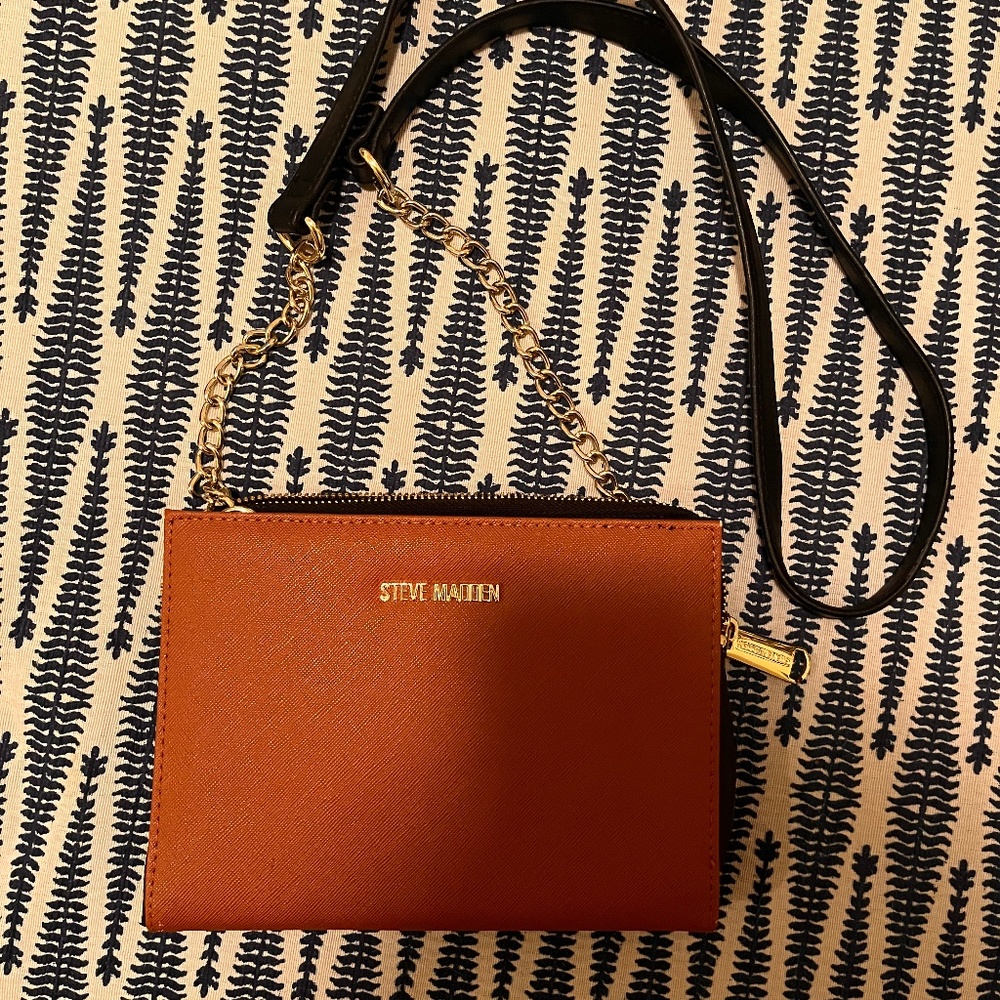 Steve Madden Brown and Black Shoulder Purse